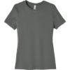 Custom BELLA+CANVAS Womens Relaxed Jersey Short Sleeve Tee. Asphalt Gray
