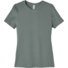 Custom BELLA+CANVAS Womens Relaxed Jersey Short Sleeve Tee. Blue Storm