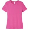 Custom BELLA+CANVAS Womens Relaxed Jersey Short Sleeve Tee. Charity Pink