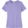 Custom BELLA+CANVAS Womens Relaxed Jersey Short Sleeve Tee. Dark Lavender Purple