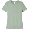 Custom BELLA+CANVAS Womens Relaxed Jersey Short Sleeve Tee. Dusty Blue Green