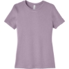 Custom BELLA+CANVAS Womens Relaxed Jersey Short Sleeve Tee. Light Violet Purple