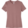 Custom BELLA+CANVAS Womens Relaxed Jersey Short Sleeve Tee. Mauve Pink