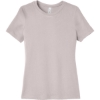 Custom BELLA+CANVAS Womens Relaxed Jersey Short Sleeve Tee. Pink Gravel
