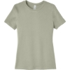 Custom BELLA+CANVAS Womens Relaxed Jersey Short Sleeve Tee. Thyme Green