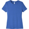 Custom BELLA+CANVAS Womens Relaxed Jersey Short Sleeve Tee. True Royal Blue