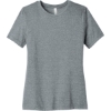 Custom BELLA+CANVAS Womens Relaxed CVC Tee Athletic Heather Gray