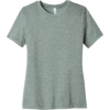 Custom BELLA+CANVAS Womens Relaxed CVC Tee Heather Sage Green