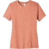 Custom BELLA+CANVAS Womens Relaxed CVC Tee HthrSunset