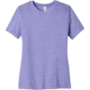 Custom BELLA+CANVAS Womens Relaxed CVC Tee Heather Dark Lavender Purple