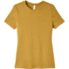 Custom BELLA+CANVAS Womens Relaxed Triblend Tee MustardTB