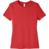 Custom BELLA+CANVAS Womens Relaxed Triblend Tee RedTB
