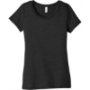 Custom BELLA+CANVAS Womens Triblend Short Sleeve Tee. Black Ht TB