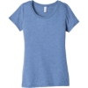 Custom BELLA+CANVAS Womens Triblend Short Sleeve Tee. Blue TB