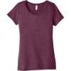 Custom BELLA+CANVAS Womens Triblend Short Sleeve Tee. Maroon TB
