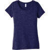 Custom BELLA+CANVAS Womens Triblend Short Sleeve Tee. Navy TB