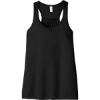 Custom BELLA+CANVAS Womens Flowy Racerback Tank. Black