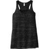Custom BELLA+CANVAS Womens Flowy Racerback Tank. Black Marble