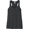 Custom BELLA+CANVAS Womens Flowy Racerback Tank. Dark Grey Ht