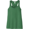 Custom BELLA+CANVAS Womens Flowy Racerback Tank. Kelly