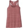 Custom BELLA+CANVAS Womens Flowy Racerback Tank. Mauve Marble