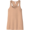 Custom BELLA+CANVAS Womens Flowy Racerback Tank. Peach