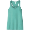Custom BELLA+CANVAS Womens Flowy Racerback Tank. Teal