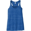 Custom BELLA+CANVAS Womens Flowy Racerback Tank. True Royl Marb