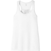 Custom BELLA+CANVAS Womens Flowy Racerback Tank. White
