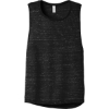 Custom BELLA+CANVAS Womens Flowy Scoop Muscle Tank. Black Marble