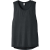 Custom BELLA+CANVAS Womens Flowy Scoop Muscle Tank. Dark Grey Ht