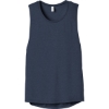 Custom BELLA+CANVAS Womens Flowy Scoop Muscle Tank. Ht Navy