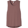 Custom BELLA+CANVAS Womens Flowy Scoop Muscle Tank. Mauve Pink