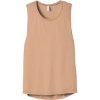 Custom BELLA+CANVAS Womens Flowy Scoop Muscle Tank. Peach
