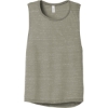 Custom BELLA+CANVAS Womens Flowy Scoop Muscle Tank. Stone Marble