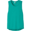Custom BELLA+CANVAS Womens Flowy Scoop Muscle Tank. Teal