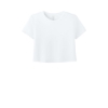 Custom BELLA+CANVAS Womens Flowy Cropped Tee White