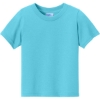 Custom Port & Co Infant Core Cotton Tee. Aquatic Blue