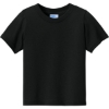 Custom Port & Co Infant Core Cotton Tee. Jet Black