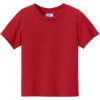 Custom Port & Co Infant Core Cotton Tee. Red