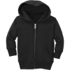 Custom Port & Co Infant Core Fleece Full-Zip Hooded Sweatshirt. Jet Black
