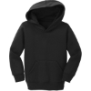 Custom Port & Co Toddler Core Fleece Pullover Hooded Sweatshirt. Jet Black
