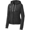 Custom Nike Womens Gym Vintage Full-Zip Hoodie Team Black