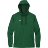 Custom Nike Therma-FIT Pullover Fleece Hoodie Team Dark Green