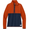 Custom Cotopaxi Womens Amado 1/2-Zip Fleece Canyon Orange/Maritime Blue