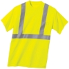 Custom CornerStone - ANSI 107 Class 2 Safety T-Shirt. Safety Yellow/Reflective Silver