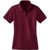 Custom CornerStone Womens Select Snag-Proof Polo. Maroon Red