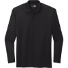 Custom CornerStone Select Lightweight Snag-Proof Long Sleeve Polo Black
