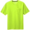 Custom CornerStone Workwear Pocket Tee Safety Green