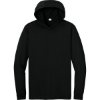 Custom CornerStone Workwear Pro Long Sleeve Hooded Tee Black
